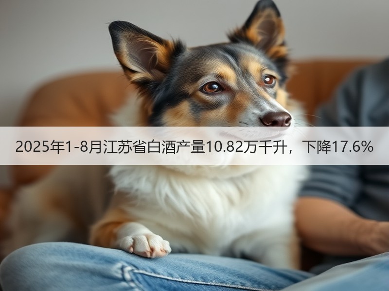 2025年1-8月江苏省白酒产量10.8
