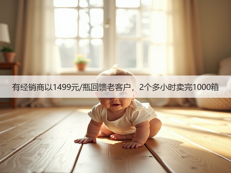 有经销商以1499元/瓶回馈老客户，2个