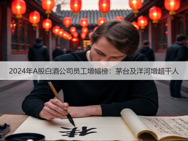 2024年A股白酒公司员工增幅榜：茅台及
