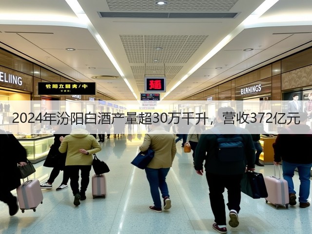 2024年汾阳白酒产量超30万千升，营收372亿元(图2)