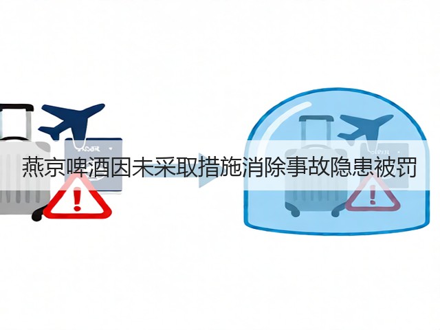燕京啤酒因未采取措施消除事故隐患被罚(图1)