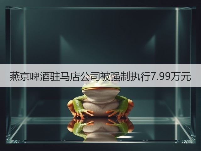 燕京啤酒驻马店公司被强制执行7.99万元(图2)