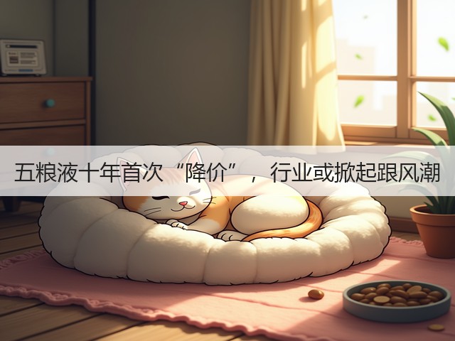 五粮液十年首次“降价”，行业或掀起跟风潮(图2)