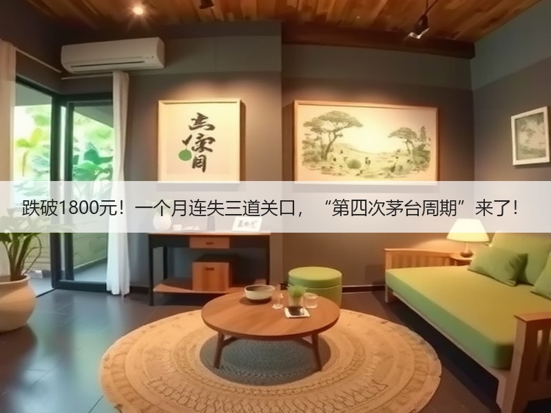 跌破1800元！一个月连失三道关口，“第