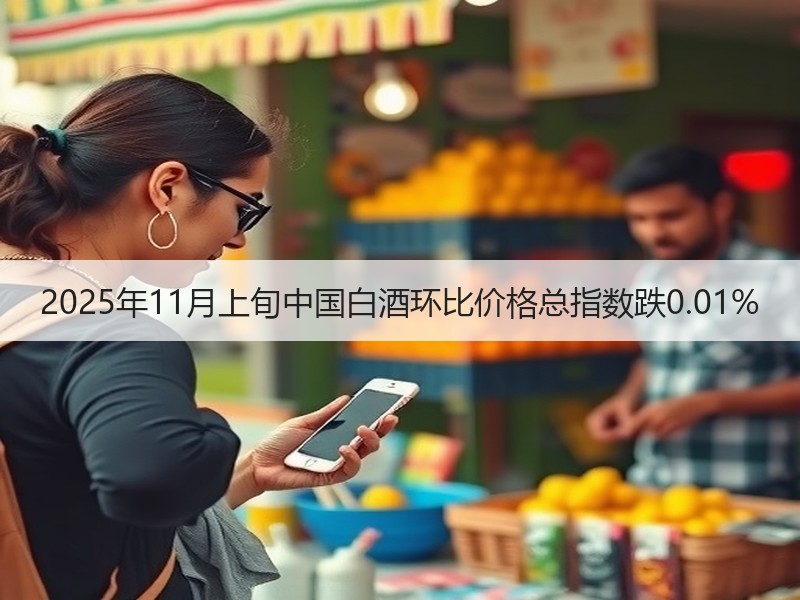 2025年11月上旬中国白酒环比价格总指