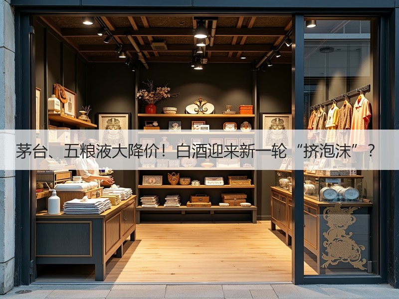茅台、五粮液大降价！白酒迎来新一轮“挤泡