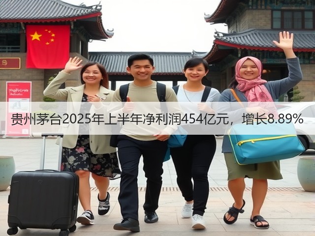 贵州茅台2025年上半年净利润454亿元，增长8.89%(图1)