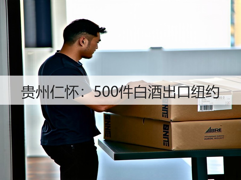 贵州仁怀：500件白酒出口纽约