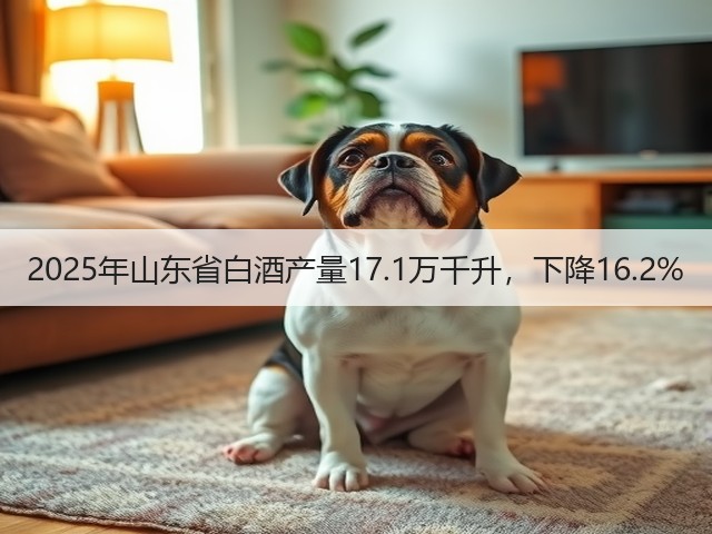 2025年山东省白酒产量17.1万千升，下降16.2%(图5)