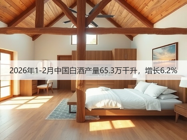 2026年1-2月中国白酒产量65.3万千升，增长6.2%(图2)