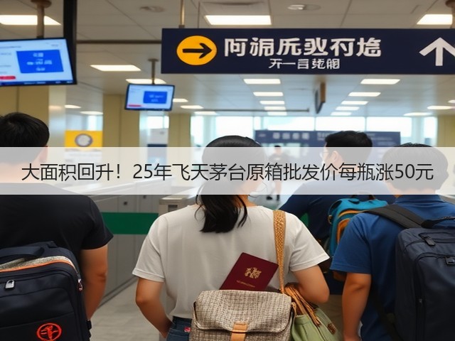 大面积回升！25年飞天茅台原箱批发价每瓶涨50元(图1)
