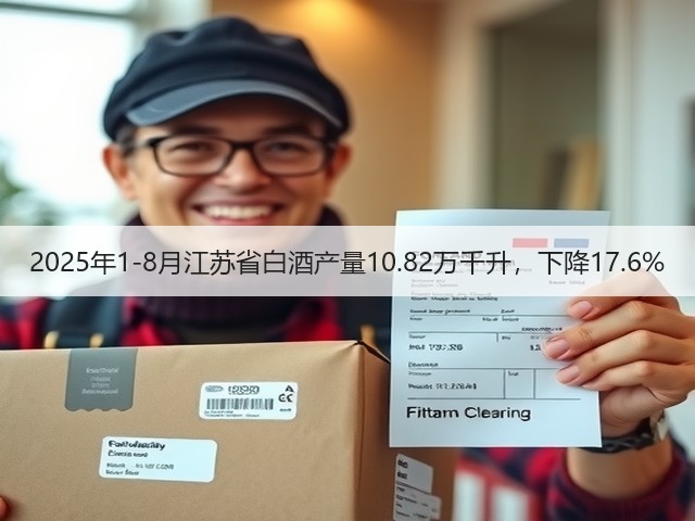 2025年1-8月江苏省白酒产量10.82万千升，下降17.6%(图4)