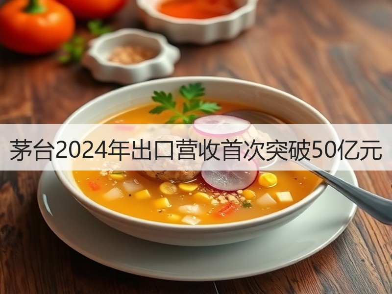 茅台2024年出口营收首次突破50亿元
