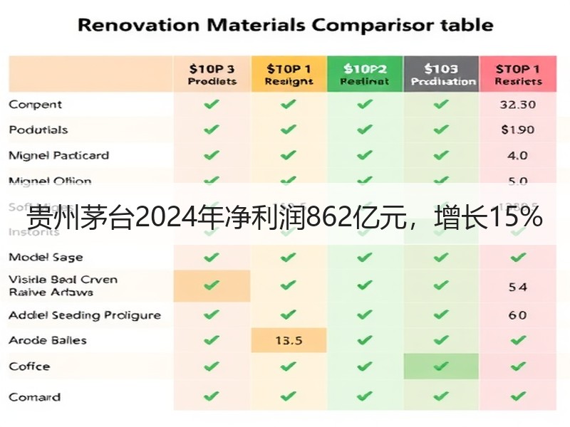 贵州茅台2024年净利润862亿元，增长