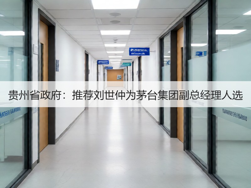 贵州省政府：推荐刘世仲为茅台集团副总经理