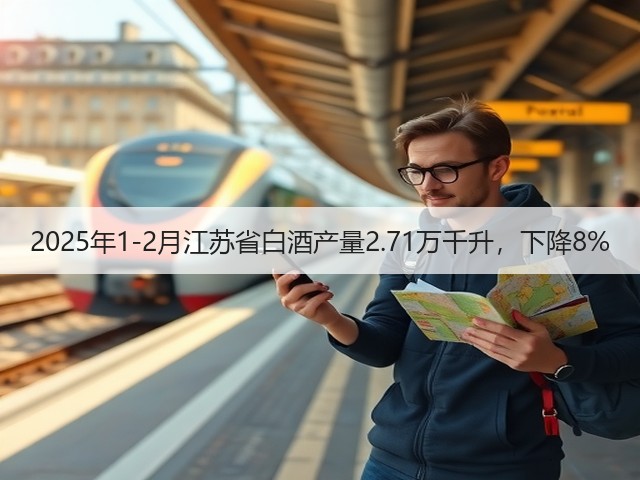 2025年1-2月江苏省白酒产量2.71万千升，下降8%(图5)
