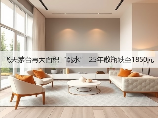 飞天茅台再大面积“跳水” 25年散瓶跌至1850元(图1)