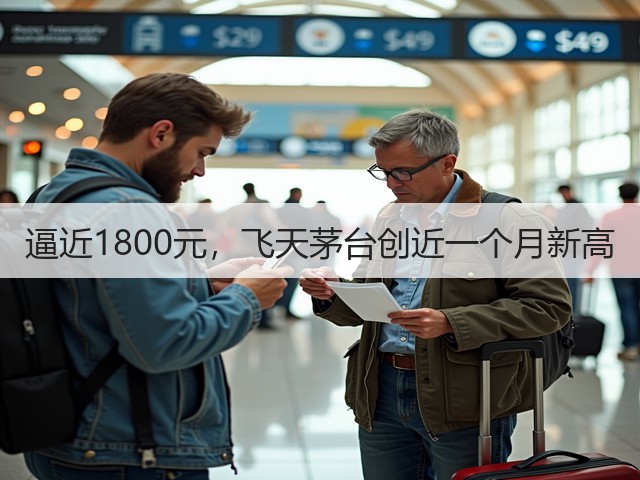 逼近1800元，飞天茅台创近一个月新高(图2)