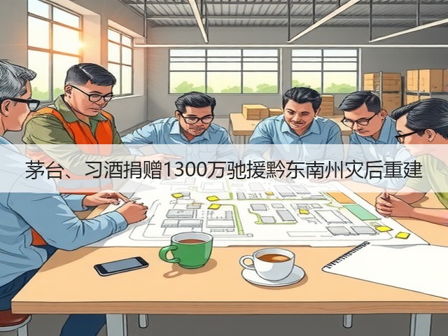 茅台、习酒捐赠1300万驰援黔东南州灾后重建(图1)