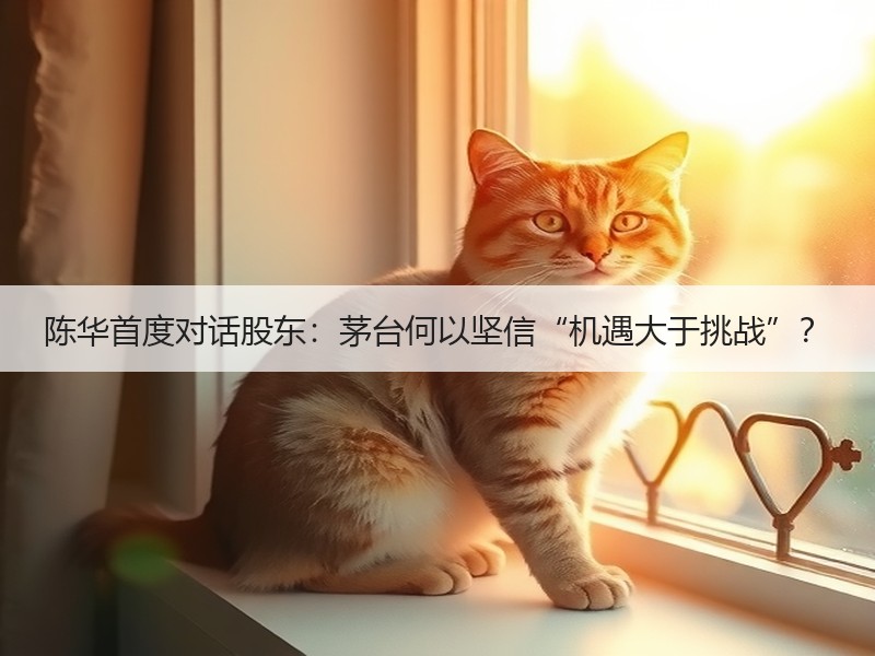 陈华首度对话股东：茅台何以坚信“机遇大于