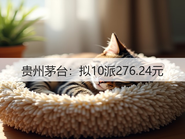 贵州茅台：拟10派276.24元(图2)