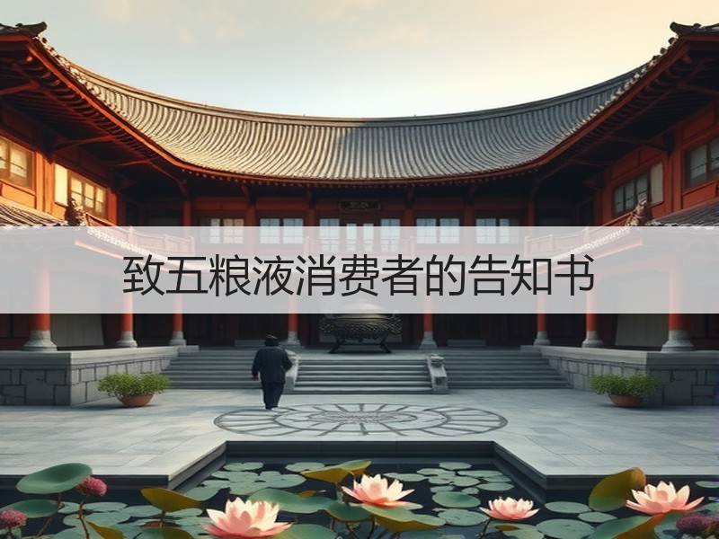致五粮液消费者的告知书