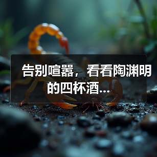 告别喧嚣,看看陶渊明的四杯酒...(图4) 告别喧嚣,看看陶渊明的四杯酒...(图4)