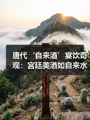 唐代‘自来酒’宴饮奇观：宫廷美酒如自来水