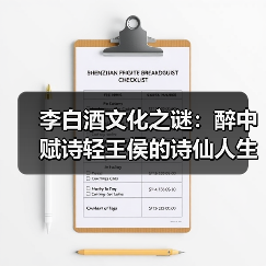 李白酒文化之谜:醉中赋诗轻王侯的诗仙人生(图3) 李白酒文化之谜:醉中赋诗轻王侯的诗仙人生(图3)