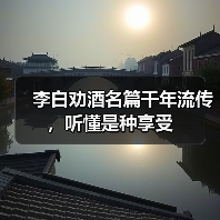 李白劝酒名篇千年流传,听懂是种享受(图3) 李白劝酒名篇千年流传,听懂是种享受(图3)