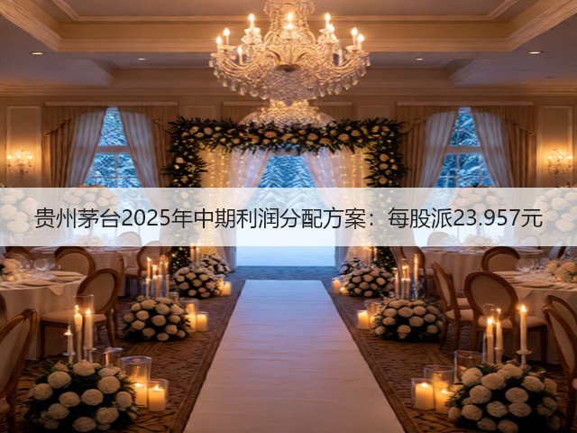 贵州茅台2025年中期利润分配方案：每股派23.957元(图3)