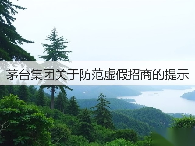 茅台集团关于防范虚假招商的提示(图3) 茅台集团关于防范虚假招商的提示(图3)
