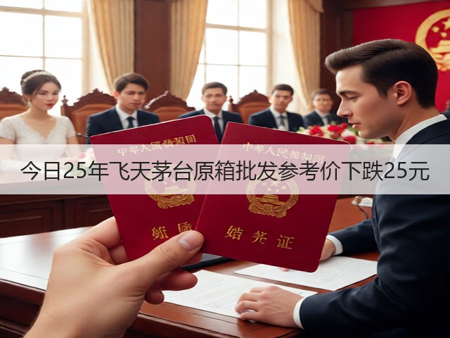 今日25年飞天茅台原箱批发参考价下跌25元(图1)