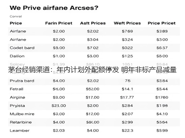 茅台经销渠道：年内计划外配额停发 明年非标产品减量(图6)
