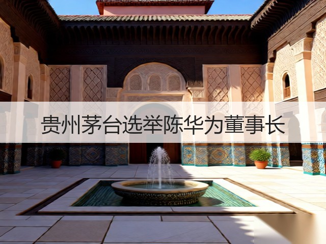 贵州茅台选举陈华为董事长(图1) 贵州茅台选举陈华为董事长(图1)