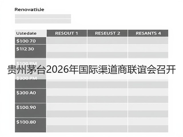 贵州茅台2026年国际渠道商联谊会召开(图4) 贵州茅台2026年国际渠道商联谊会召开(图4)