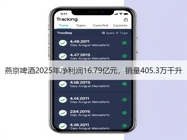 燕京啤酒2025年净利润16.79亿元，销量405.3万千升(图1)