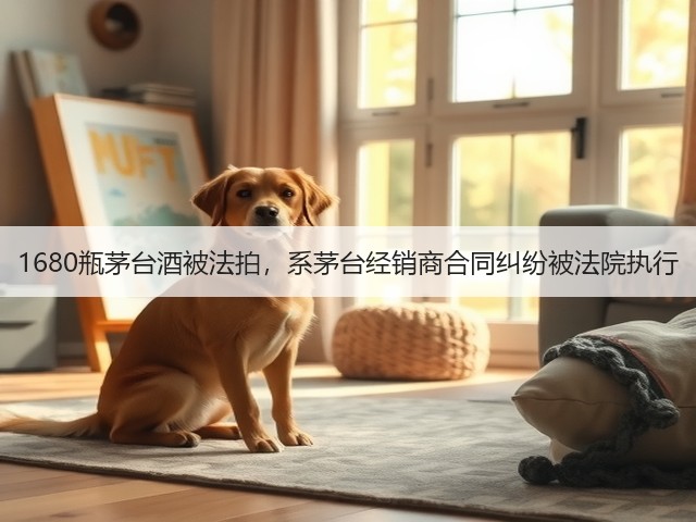 1680瓶茅台酒被法拍，系茅台经销商合同纠纷被法院执行(图1)