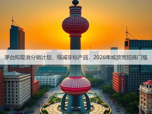 茅台拟取消分销计划、缩减非标产品,2026年或放宽招商门槛(图1) 茅台拟取消分销计划、缩减非标产品,2026年或放宽招商门槛(图1)