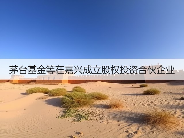 茅台基金等在嘉兴成立股权投资合伙企业(图1)
