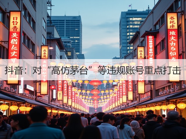 抖音:对“高仿茅台”等违规账号重点打击(图5) 抖音:对“高仿茅台”等违规账号重点打击(图5)