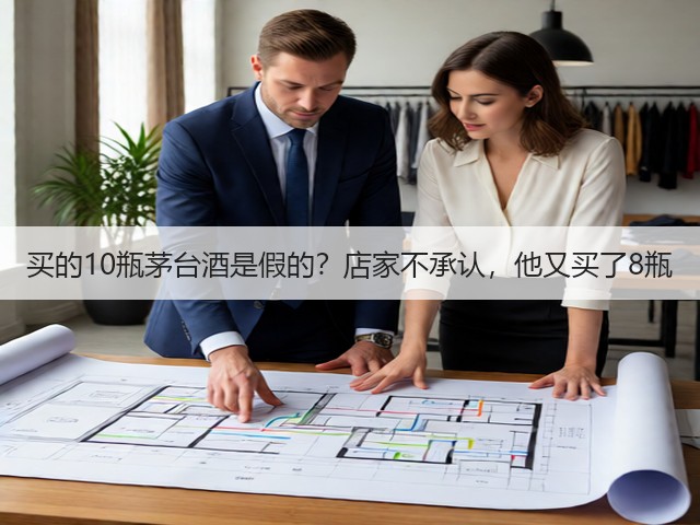 买的10瓶茅台酒是假的？店家不承认，他又买了8瓶(图1)
