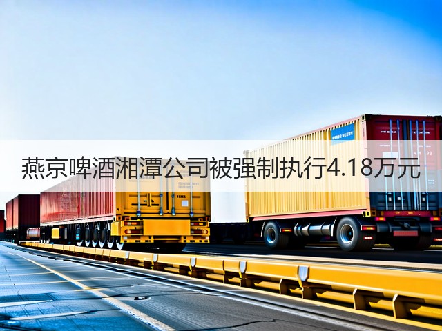燕京啤酒湘潭公司被强制执行4.18万元(图4)