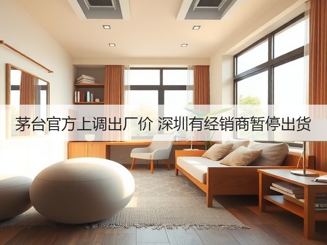 茅台官方上调出厂价 深圳有经销商暂停出货(图1)