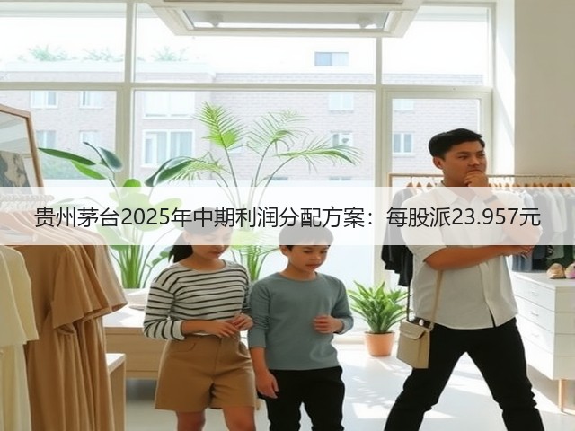 贵州茅台2025年中期利润分配方案：每股派23.957元(图2)