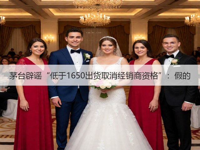 茅台辟谣“低于1650出货取消经销商资格”:假的(图3) 茅台辟谣“低于1650出货取消经销商资格”:假的(图3)