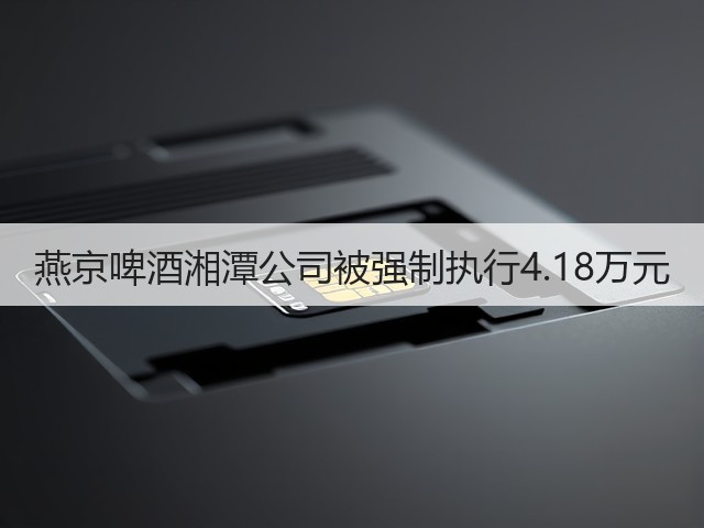 燕京啤酒湘潭公司被强制执行4.18万元(图5)