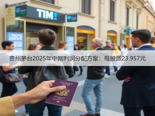 贵州茅台2025年中期利润分配方案：每股派23.957元(图1)
