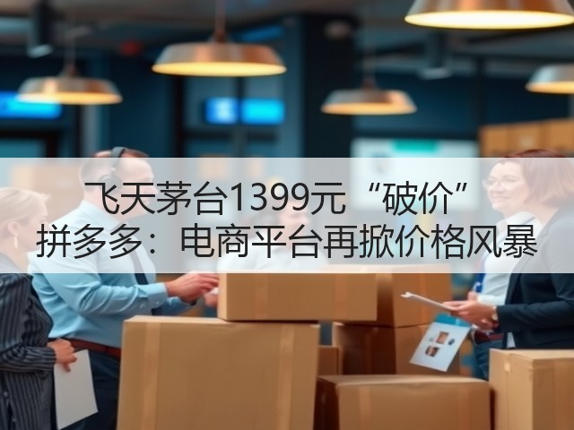 飞天茅台1399元“破价” 拼多多:电商平台再掀价格风暴(图1) 飞天茅台1399元“破价” 拼多多:电商平台再掀价格风暴(图1)