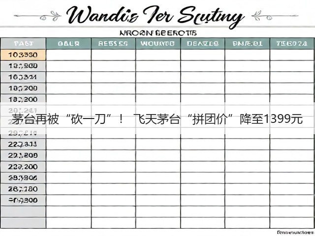 茅台再被“砍一刀”！ 飞天茅台“拼团价”降至1399元(图5)